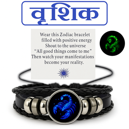 Adjustable Zodiac Sign Powerful Manifestation Bracelet (Energized)